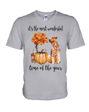 The Most Wonderful Time - Airedale Terrier V-Neck T-Shirt thumbnail