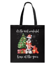 The Most Wonderful Xmas - Border Collie Tote Bag thumbnail