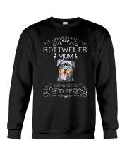 The Hardest Part of Rottweiler Mom Crewneck Sweatshirt thumbnail