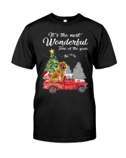 Wonderful Christmas with Truck - Chow Chow Classic T-Shirt front