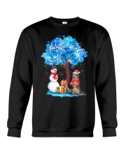 Snow Tree and Cat Crewneck Sweatshirt thumbnail