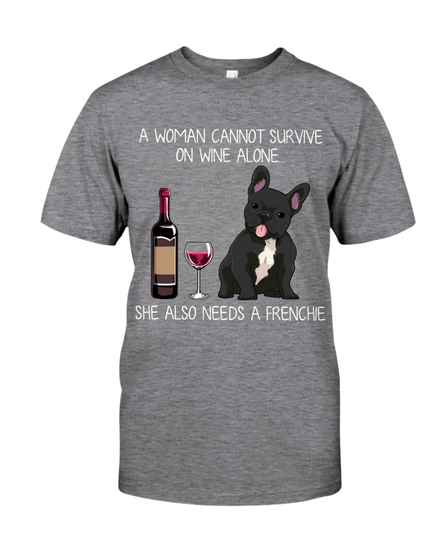 Wine and Frenchie 3 Classic T-Shirt