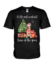 The Most Wonderful Xmas - Amstaff V-Neck T-Shirt thumbnail