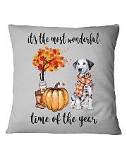 The Most Wonderful Time - Dalmatian Square Pillowcase thumbnail