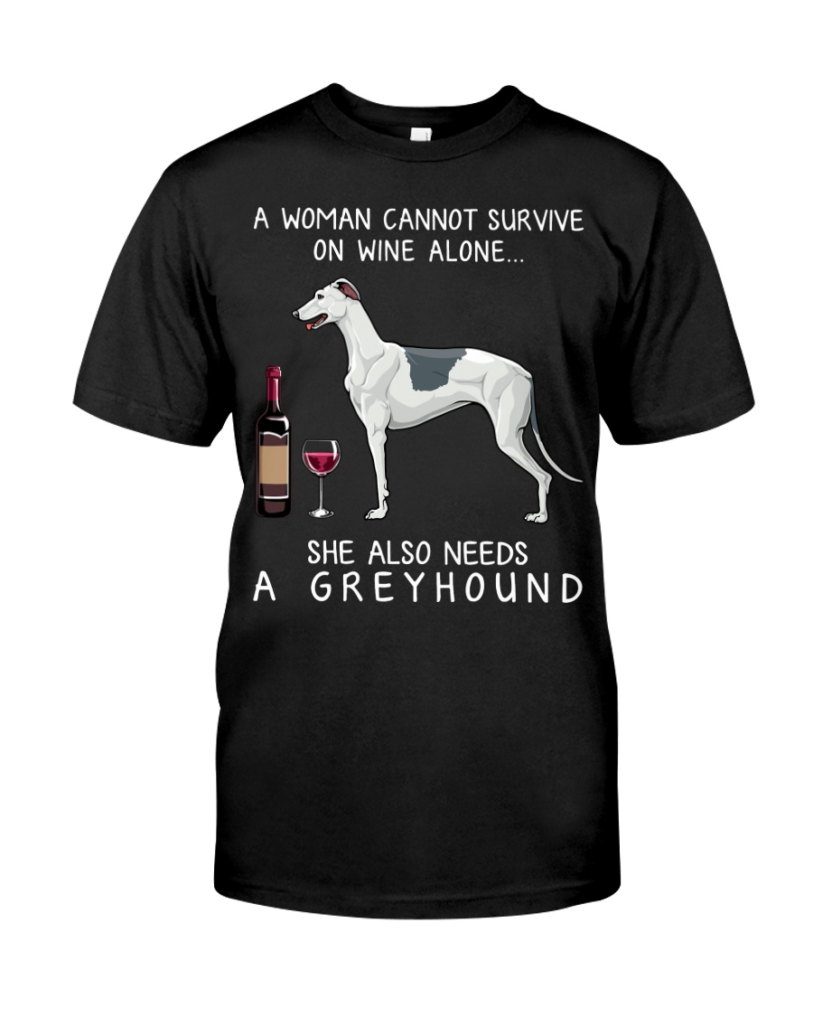 Wine and Greyhound Classic T-Shirt