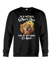 Golden Retriever Be Kind Crewneck Sweatshirt thumbnail