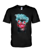 Wine Witch V-Neck T-Shirt thumbnail