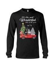 Wonderful Christmas with Truck - Staffie Long Sleeve Tee thumbnail