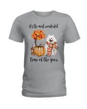 The Most Wonderful Time - American Eskimo Dog Ladies T-Shirt thumbnail