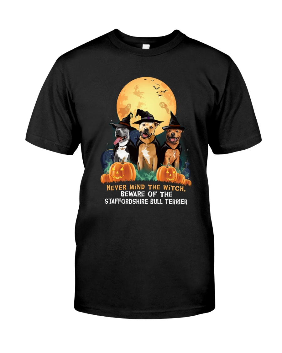 Howloween Staffordshire Bull Terrier 2 Classic T-Shirt