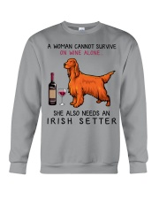 Wine and Irish Setter 2 Crewneck Sweatshirt thumbnail