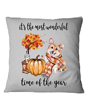 The Most Wonderful Time - Corgi Square Pillowcase thumbnail
