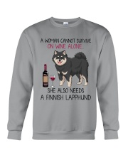 Wine and Finnish Lapphund 2 Crewneck Sweatshirt thumbnail