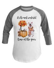 The Most Wonderful Time - Bull Terrier Baseball Tee thumbnail