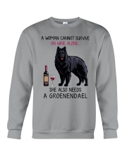 Wine and Groenendael 2 Crewneck Sweatshirt thumbnail