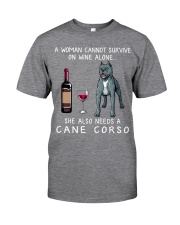 Wine and Cane Corso Classic T-Shirt front