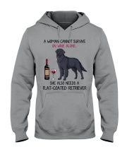 Wine and Flat-Coated Retriever 2 Hooded Sweatshirt thumbnail