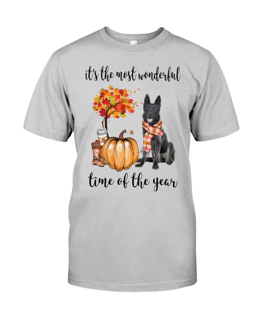 The Most Wonderful Time - Black German Shepherd Classic T-Shirt
