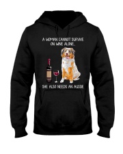 Wine and Aussie Hooded Sweatshirt thumbnail