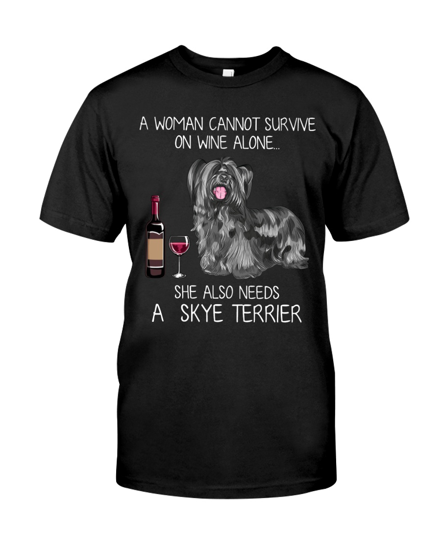 Wine and Skye Terrier Classic T-Shirt