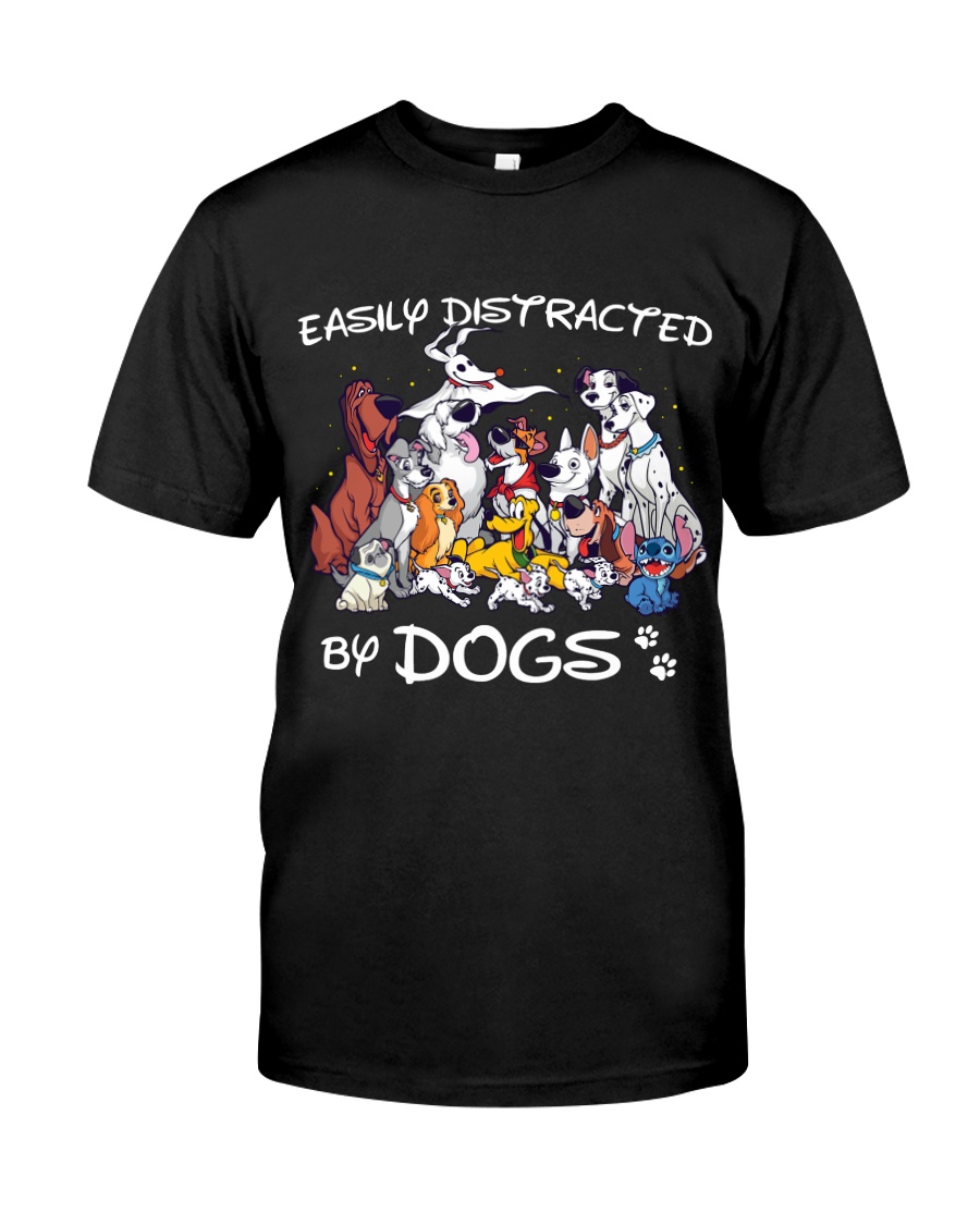 Distracted by Dogs Classic T-Shirt