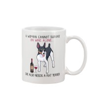Wine and Rat Terrier 2 Mug tile