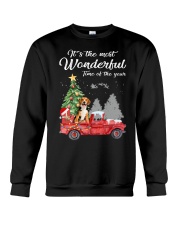 Wonderful Christmas with Truck - Beagle Crewneck Sweatshirt thumbnail
