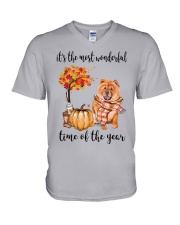 The Most Wonderful Time - Chow Chow V-Neck T-Shirt thumbnail