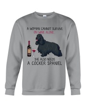 Wine and Cocker Spaniel 4 Crewneck Sweatshirt thumbnail