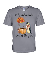 The Most Wonderful Time - Penguin V-Neck T-Shirt thumbnail