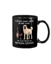 Wine and Anatolian Shepherd Mug thumbnail