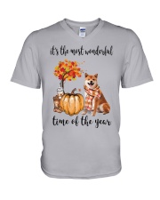 The Most Wonderful Time - Shiba Inu V-Neck T-Shirt thumbnail