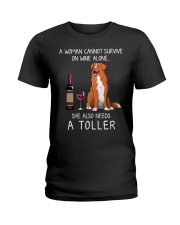 Wine and Toller Ladies T-Shirt thumbnail