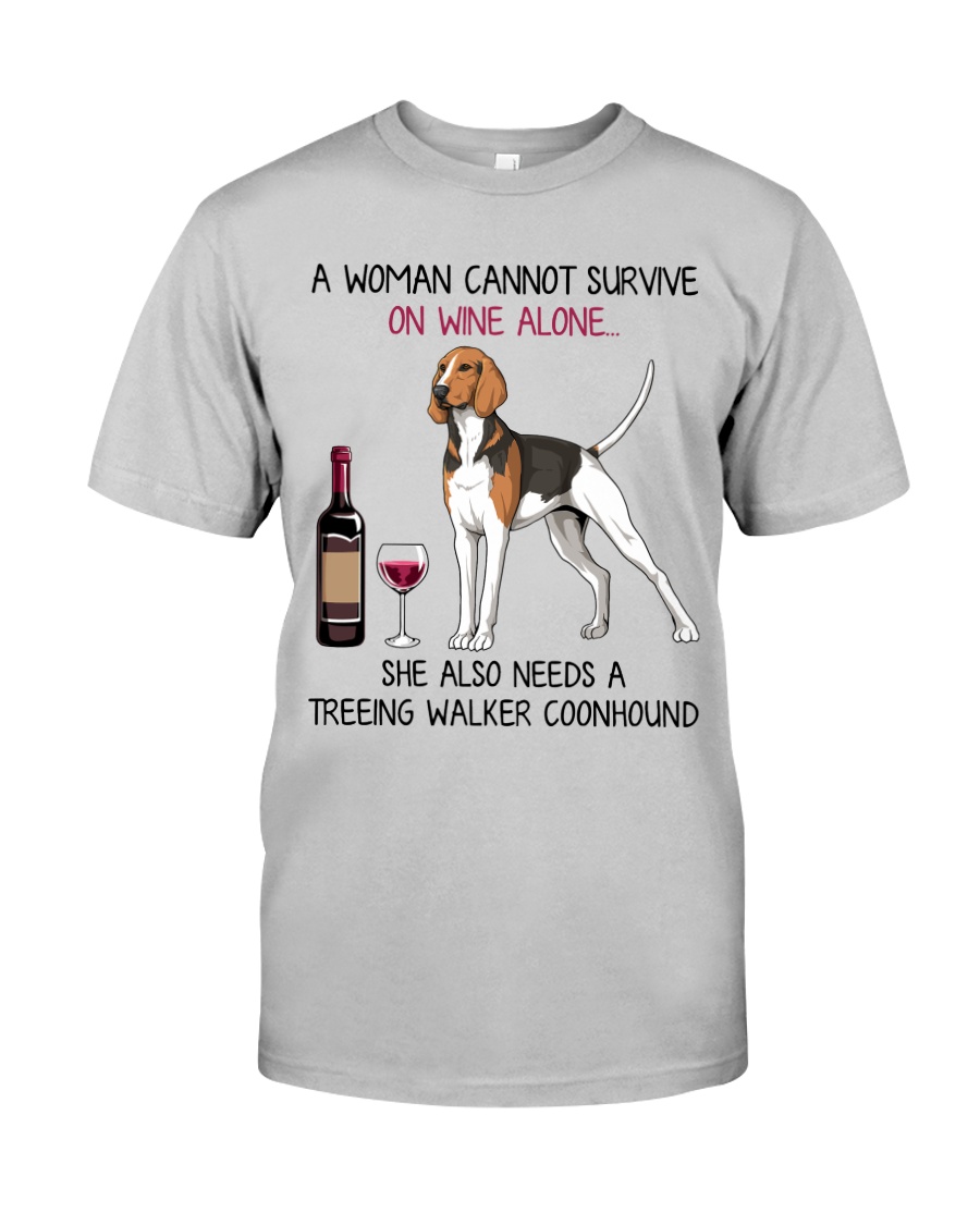 Wine and Treeing Walker Coonhound 2 Classic T-Shirt