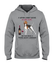 Wine and Treeing Walker Coonhound 2 Hooded Sweatshirt thumbnail