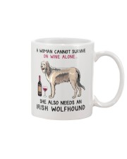 Wine and Irish Wolfhound 2 Mug thumbnail