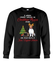 Christmas Movies and Jack Russell Terrier Crewneck Sweatshirt thumbnail