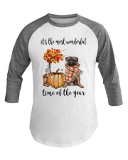 The Most Wonderful Time - Pug Baseball Tee thumbnail