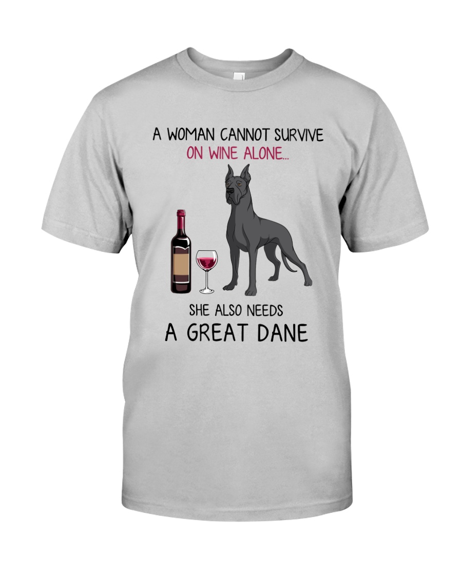 Wine and Great Dane 4 Classic T-Shirt