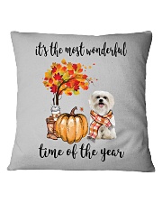 The Most Wonderful Time - Maltese Square Pillowcase thumbnail