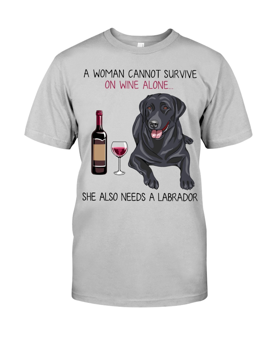 Wine and Labrador 2 Classic T-Shirt