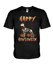 Happy Howloween - German Shepherd V-Neck T-Shirt thumbnail