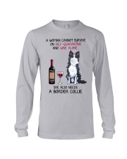 Cannot Survive Alone - Border Collie Long Sleeve Tee thumbnail