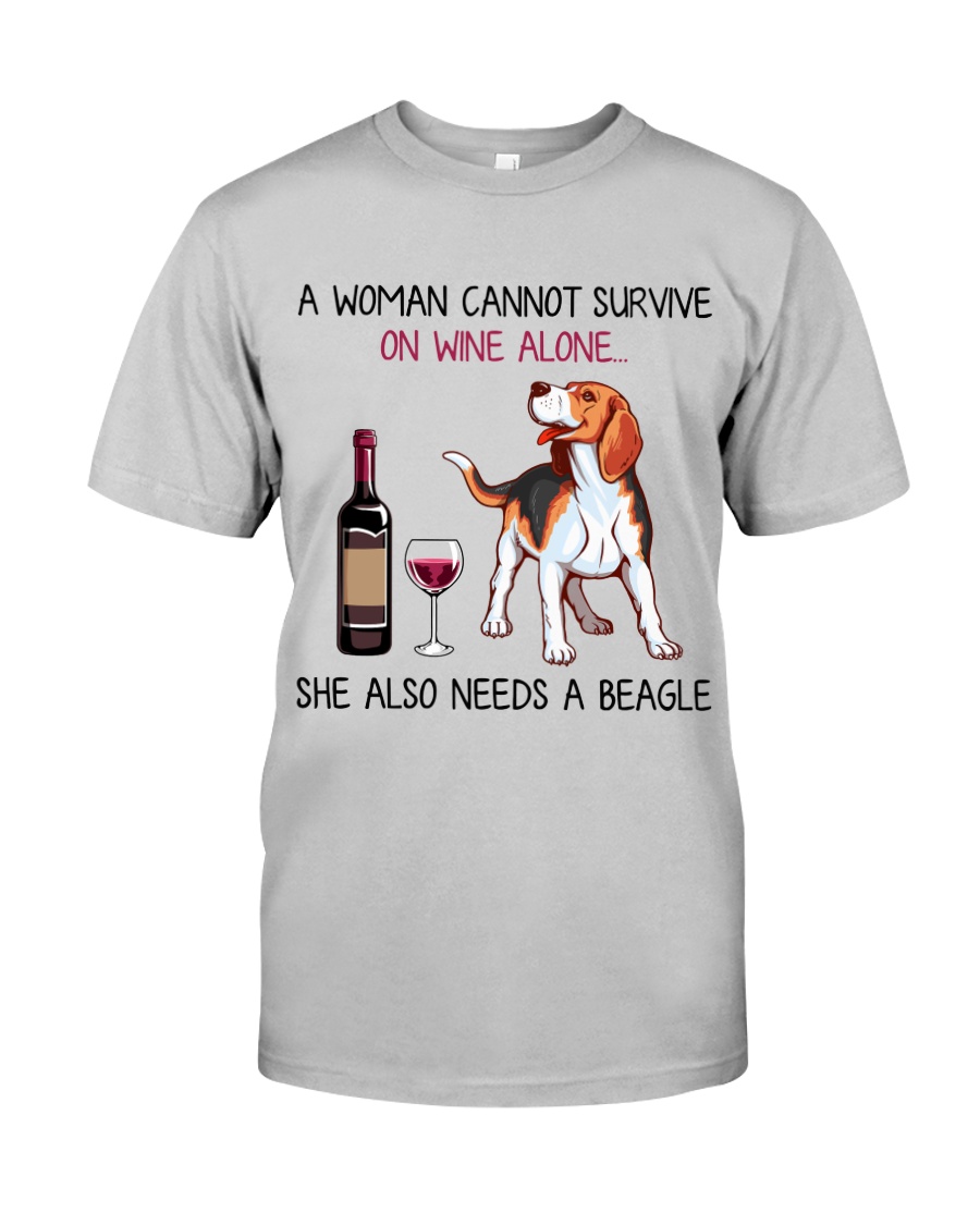 Wine and Beagle 2 Classic T-Shirt