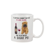 Wine and Shar Pei 2 Mug thumbnail