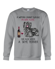Wine and Skye Terrier 2 Crewneck Sweatshirt thumbnail