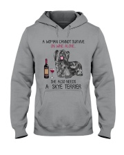 Wine and Skye Terrier 2 Hooded Sweatshirt thumbnail