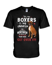 My Boxers - My Children V-Neck T-Shirt thumbnail