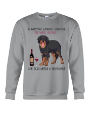 Wine and Hovawart 2 Crewneck Sweatshirt thumbnail