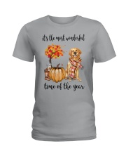 The Most Wonderful Time - Golden Retriever 2 Ladies T-Shirt thumbnail